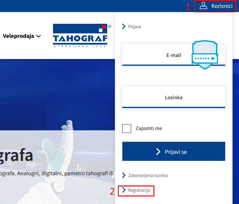 Upute za registraciju